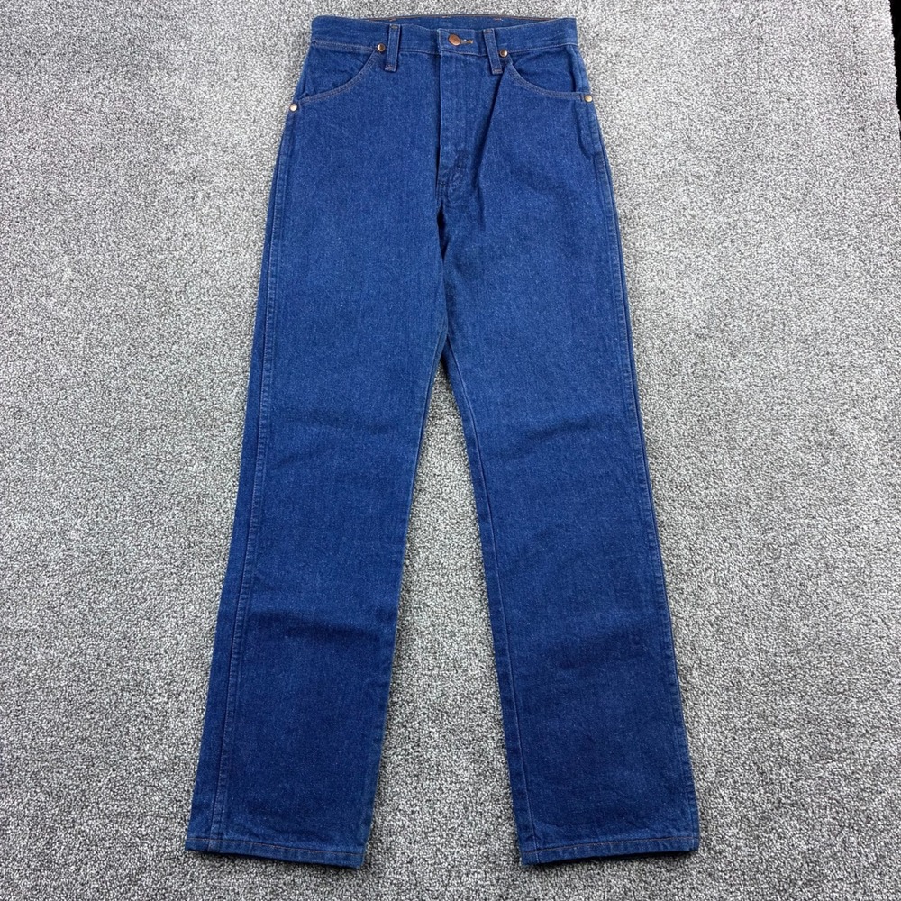 NEW Wrangler Jeans Women's 7x30 Blue Cotton Slim Fit Cowboy Cut High Rise 14MWZG